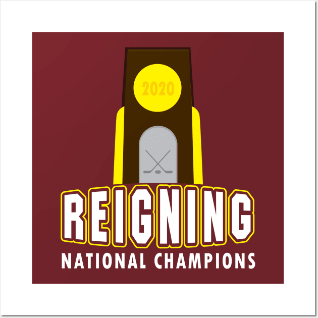 UMD REIGNING CHAMPS Wall Art by miniBOB